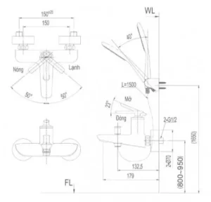 Vòi Sen Tắm INAX BFV-4103S Nóng Lạnh - 7 Vòi Sen Tắm INAX BFV-4103S Nóng Lạnh - 6