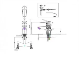 Vòi Lavabo INAX LFV-1002S Nóng Lạnh - 7 Vòi Lavabo INAX LFV-1002S Nóng Lạnh - 6
