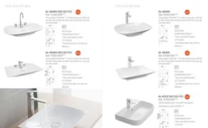 Chậu Rửa Lavabo INAX AL-S640V Đặt Bàn Aqua Ceramic - 6