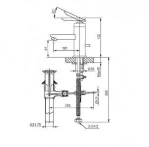 Vòi Sen Tắm INAX BFV-4000S Tay Sen Mạ Nóng Lạnh - 7 Vòi Sen Tắm INAX BFV-4000S Tay Sen Mạ Nóng Lạnh - 6
