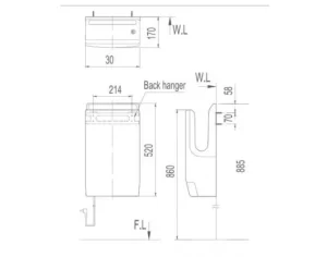 Máy Sấy Tay INAX JT-1000 Dùng Điện 220V - 7 Máy Sấy Tay INAX JT-1000 Dùng Điện 220V - 6