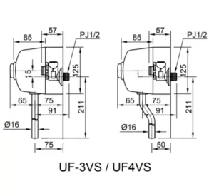 Van Xả Nhấn Tiểu Nam INAX UF-4VS Ống Cong - 7 Van Xả Nhấn Tiểu Nam INAX UF-4VS Ống Cong - 6