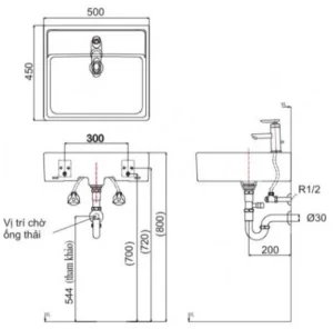 Chậu Rửa Lavabo INAX L-293V Đặt Bàn - 7 Chậu Rửa Lavabo INAX L-293V Đặt Bàn - 6