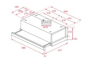Máy Hút Mùi Âm tủ Teka TLR2 92 SS 113070001 - 13