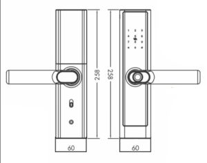 KHÓA CỬA VÂN TAY HUBERT HB CG39 COPPER - 6 KHÓA CỬA VÂN TAY HUBERT HB CG39 COPPER - 5