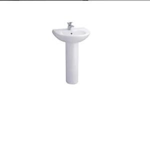 Chậu Rửa Lavabo COTTO C014/C411 Treo Tường Kèm Chân Dài - 4 Chậu Rửa Lavabo COTTO C014/C411 Treo Tường Kèm Chân Dài - 3