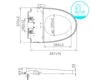 Nắp Bồn Cầu Rửa Cơ INAX CW-S32VN - 7 Nắp Bồn Cầu Rửa Cơ INAX CW-S32VN - 6