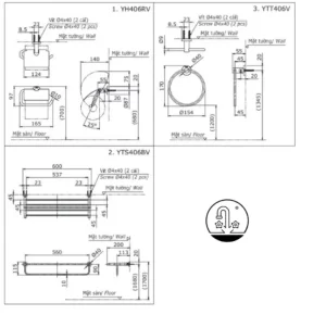 Bộ Phụ Kiện TOTO YS406N3V 3 Món - 10 Bộ Phụ Kiện TOTO YS406N3V 3 Món - 9