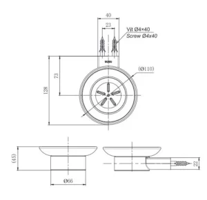 Giá Đựng Xà Bông TOTO YAS201V - 7 Giá Đựng Xà Bông TOTO YAS201V - 6