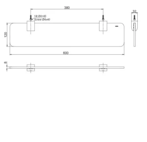 Kệ Kính TOTO YAK201GV - 7 Kệ Kính TOTO YAK201GV - 6