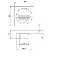 Phễu Thoát Sàn TOTO TVBA407 - 10 Phễu Thoát Sàn TOTO TVBA407 - 9