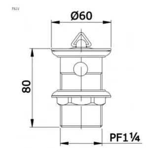 Bộ Xả Nhấn Lavabo TOTO T6J1 - 7 Bộ Xả Nhấn Lavabo TOTO T6J1 - 6