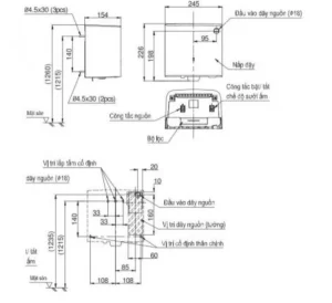 Máy Sấy Tay TOTO TYC322WF Treo Tường - 7 Máy Sấy Tay TOTO TYC322WF Treo Tường - 6