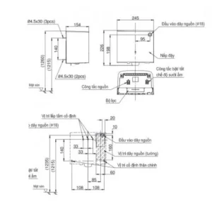 Máy Sấy Tay TOTO TYC322M Tốc Độ Cao - 7 Máy Sấy Tay TOTO TYC322M Tốc Độ Cao - 6