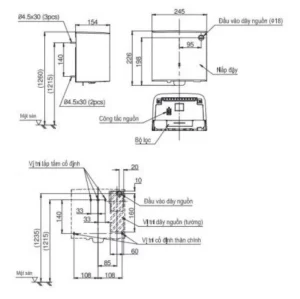 Máy Sấy Tay TOTO TYC122W Treo Tường - 7 Máy Sấy Tay TOTO TYC122W Treo Tường - 6