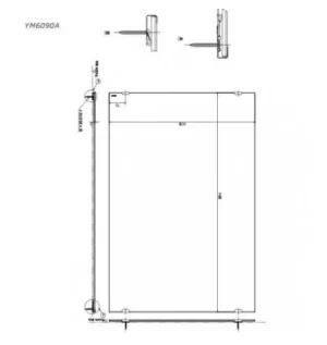 Gương Phòng Tắm TOTO YM6090A Chống Mốc - 7 Gương Phòng Tắm TOTO YM6090A Chống Mốc - 6