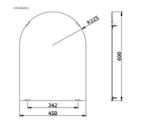 Gương Phòng Tắm TOTO YM4560FA Chống Mốc - 7 Gương Phòng Tắm TOTO YM4560FA Chống Mốc - 6