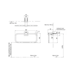 Vòng Treo Khăn TOTO YTT408V - 6