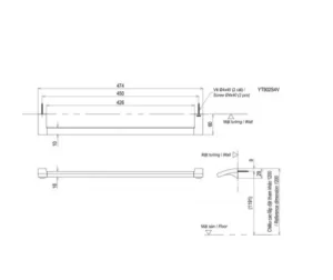 Thanh Vắt Khăn TOTO YT903S4V - 7 Thanh Vắt Khăn TOTO YT903S4V - 6