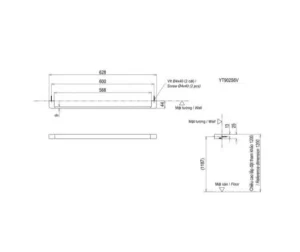Thanh Vắt Khăn TOTO YT902S6V - 6