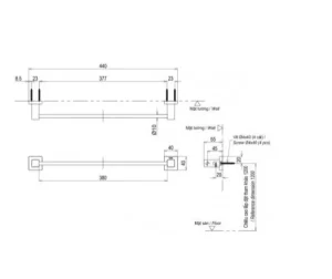 Thanh Vắt Khăn TOTO YT408S4RV - 6