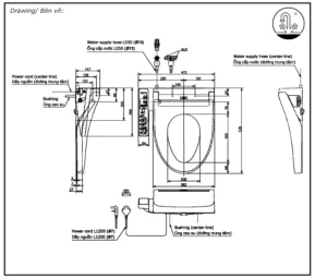 Nắp Rửa Điện Tử Washlet TOTO TCF23410AAA#NW1 Dòng C2 - 7 Nắp Rửa Điện Tử Washlet TOTO TCF23410AAA#NW1 Dòng C2 - 6