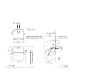 Móc Treo Giấy Vệ Sinh TOTO YH406RV - 7 Móc Treo Giấy Vệ Sinh TOTO YH406RV - 6