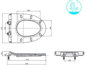 Nắp Bồn Cầu TOTO TC600VS#W (T8) - 6
