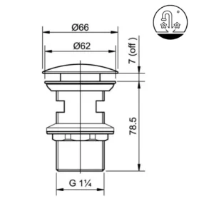 Bộ Xả Nhấn Lavabo TOTO T6JV6 - 10 Bộ Xả Nhấn Lavabo TOTO T6JV6 - 9