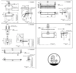 Bộ Phụ Kiện TOTO YS408N5V 5 Món - 10 Bộ Phụ Kiện TOTO YS408N5V 5 Món - 9