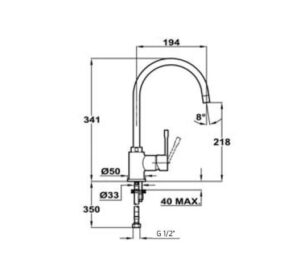Vòi Rửa Teka ARES 239150210 - 4 Vòi Rửa Teka ARES 239150210 - 3