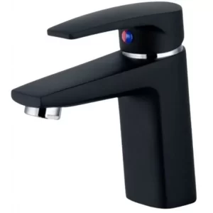 Giỏ hàng - 8 Vòi Lavabo CAESAR B382CU Nóng Lạnh Xả Nhấn Màu Đen
