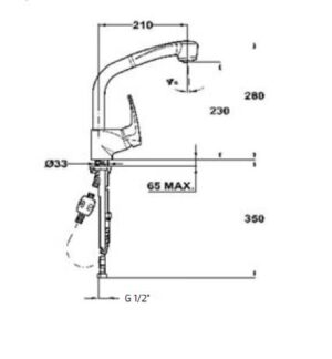 Vòi Rửa Teka MB2 PULL OUT 40971802 - 4 Vòi Rửa Teka MB2 PULL OUT 40971802 - 3