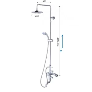 Vòi Sen Cây CAESAR S488C Nóng Lạnh - 4 Vòi Sen Cây CAESAR S488C Nóng Lạnh - 3