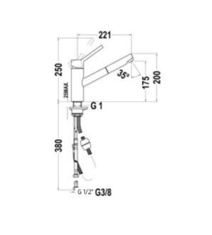 Vòi Rửa Teka VTK 978 249780210 - 3