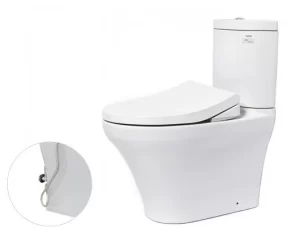 Bồn Cầu TOTO CS818DE4#XW 2 Khối Nắp Rửa Cơ TCW1211A - 4