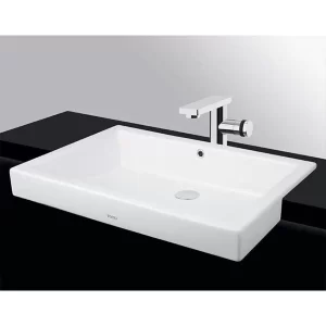 Chậu Rửa Mặt Lavabo TOTO LW646JW/F#W Bán Âm Bàn - 5 Chậu Rửa Mặt Lavabo TOTO LW646JW/F#W Bán Âm Bàn - 4