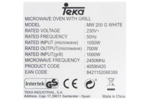 Lò Vi Sóng Teka MW 200 G 40590420 - 16 Lò Vi Sóng Teka MW 200 G 40590420 - 15