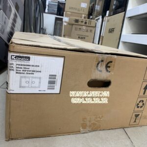 Granite sink Phoenix 860 GreySiphon, giá úp bát inox KONOX - 78 Granite sink Phoenix 860 GreySiphon, giá úp bát inox KONOX - 77