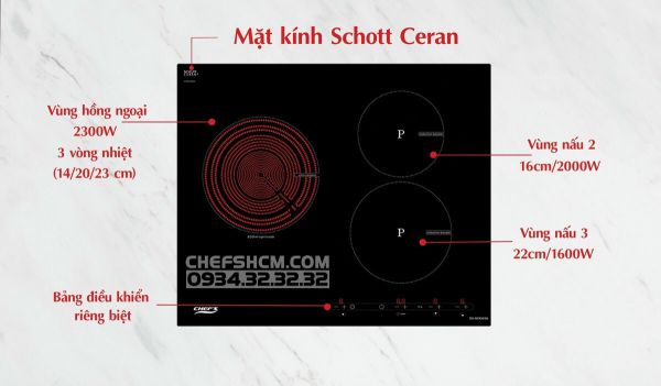 Bếp Điện Từ Chefs EH-MIX545N - 2