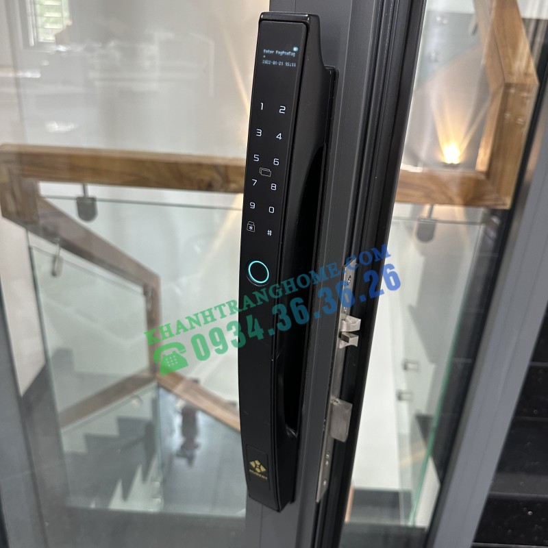 KHÓA CỬA VÂN TAY HUBERT HB CN86 BLACK - 39