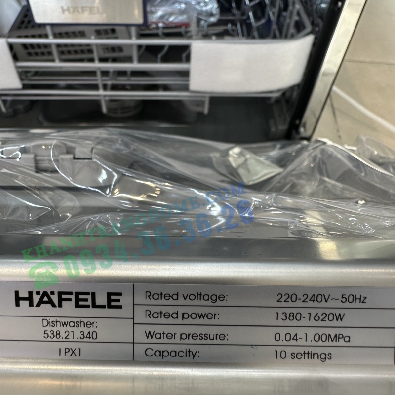 MÁY RỬA CHÉN ĐỂ BÀN HAFELE HDW-T5551B 538.21.340 - 134