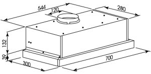 MÁY HÚT MÙI KOCHER K-6270BL - 1 MÁY HÚT MÙI KOCHER K-6270BL