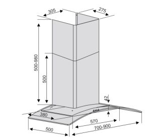 MÁY HÚT MÙI LORCA TA-2001E