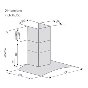 MÁY HÚT MÙI LORCA TA-2005S
