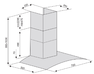 MÁY HÚT MÙI LORCA TA-2005T