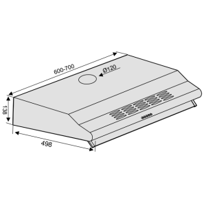 MÁY HÚT MÙI LORCA TA-3007M 60cm - 3 MÁY HÚT MÙI LORCA TA-3007M 60cm