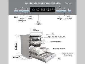 MÁY RỬA BÁT KOCHER KDEU-8835SM SERIE 6 - 1 MÁY RỬA BÁT KOCHER KDEU-8835SM SERIE 6