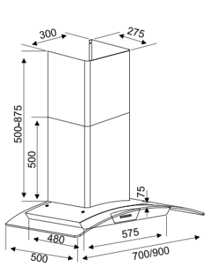 Máy hút mùi Kocher K-229S-90