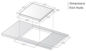 BẾP TỪ BA VÙNG NẤU LORCA LCI-306 PLUS - 1 BẾP TỪ BA VÙNG NẤU LORCA LCI-306 PLUS